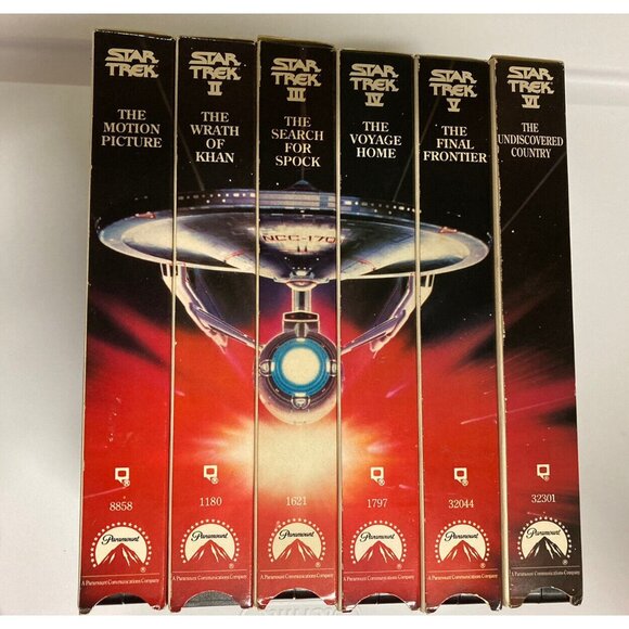 Complete Set Star Trek: The Motion Picture Movies Parts 1 2 3 4 5 6 Lot (VHS)